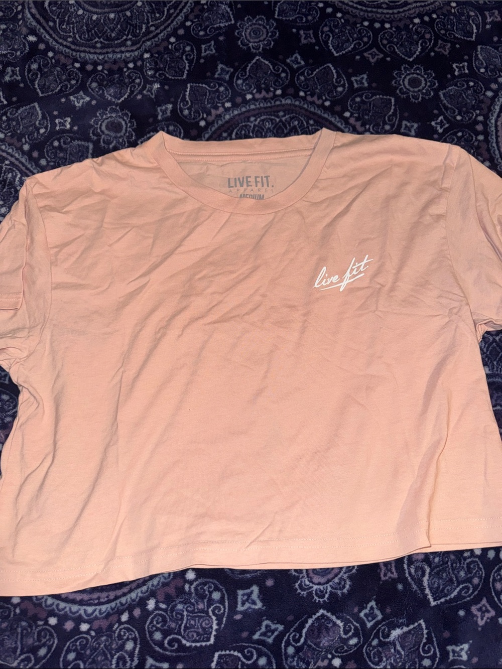 Live Fit. Kids Peach Short Sleeve Tee